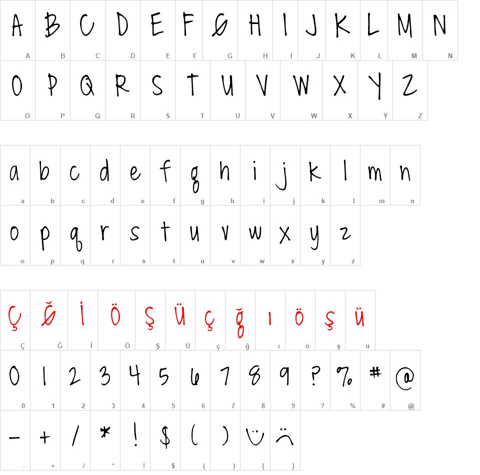 DJB Miss Molly Brown font